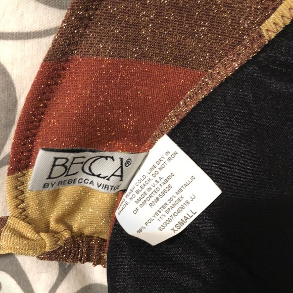 🛍 5 for $30 🛍 Copper Bikini with Metal Accents - Picture 2 of 2